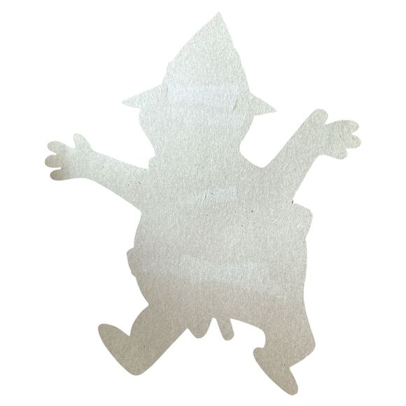 Vintage Halloween Ghost Die-Cut Witch Hat Chain Belt Decoration 13" Cute! - Picture 3 of 4